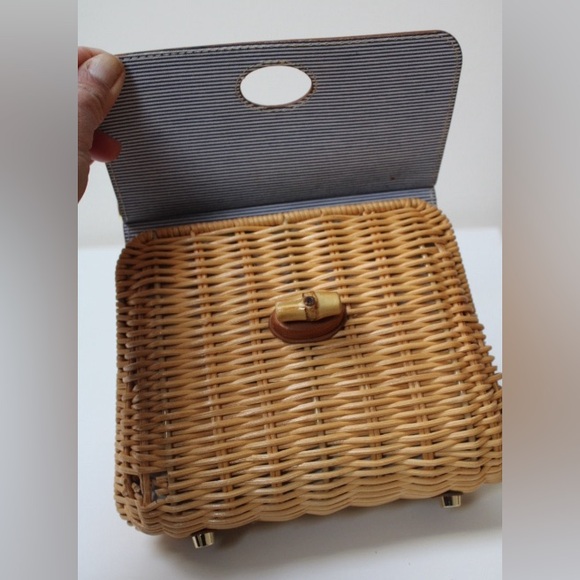 Beautiful J. Mclaughlin Irene wicker bag - Picture 8 of 15